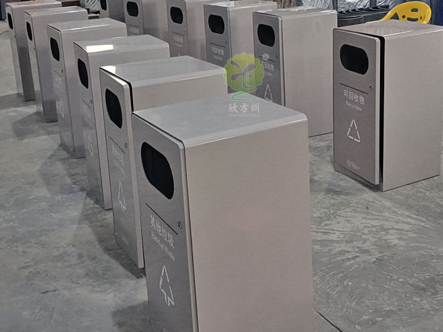 阳台山完美体育官网公园垃圾桶户外分类组合式3.0加厚不锈钢